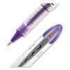 Uni-Ball ELITE Stick Roller Ball Pen, Bold 0.8mm, Purple Ink, Wht/Purple Barrel 69025